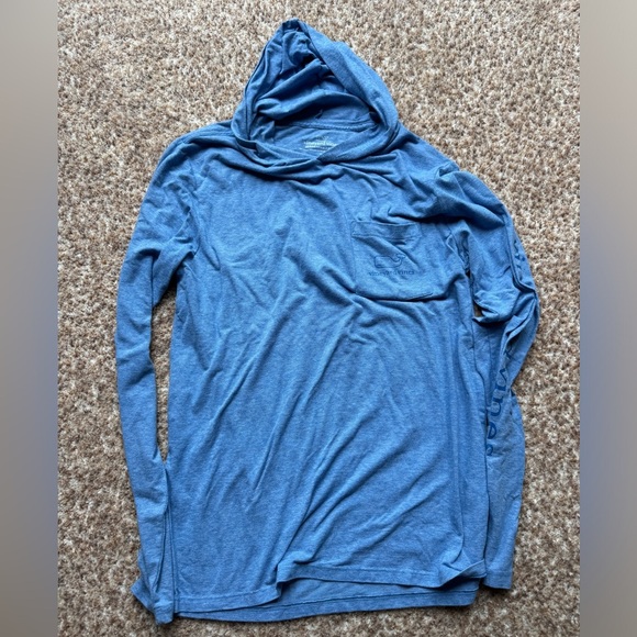 Vineyard Vines Men’s blue pocket hoodie Edgartown T-shirt size small - Picture 2 of 4